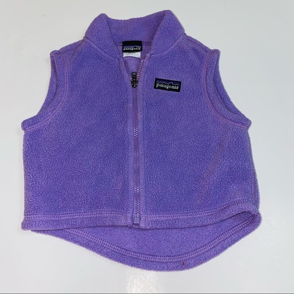 Patagonia Other - Patagonia vest purple 3 months fleece girls coat